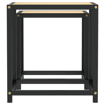 Sonoma-tammi teepöydät Machi (2 kpl mdf)