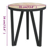 Teepöytä Sonoma-tammi Ø35 cm MDF