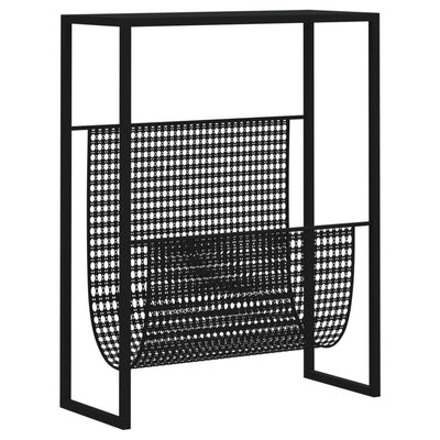 Lehtiteline musta 35x15x45 cm teräs