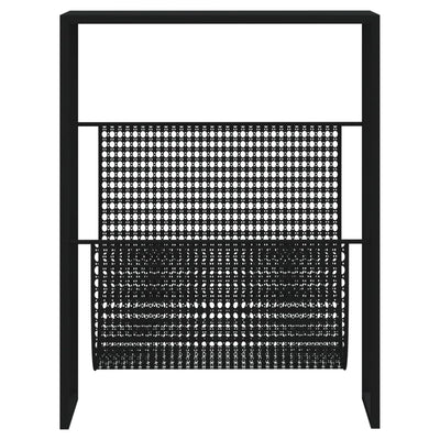Lehtiteline musta 35x15x45 cm teräs