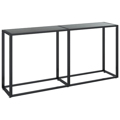 Konsolipöytä musta 160x35x75,5 cm karkaistu lasi