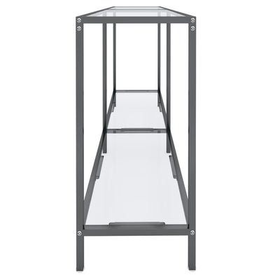 Läpinäkyvä konsolipöytä Jaylin 140x35x75,5cm (karkaistu lasi)