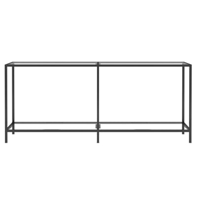 Konsolipöytä läpinäkyvä 180x35x75,5 cm karkaistu lasi