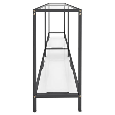 Läpinäkyvä konsolipöytä Jaylin 180x35x75,5cm (karkaistu lasi)