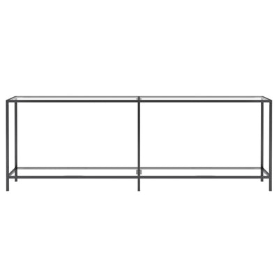 Läpinäkyvä konsolipöytä Jaylin 220x35x75,5cm (karkaistu lasi)