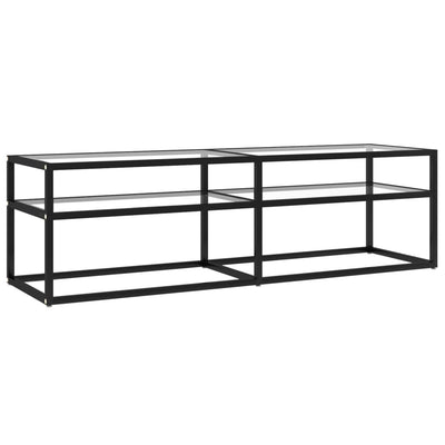 TV-taso läpikuultava 140x40x40,5 cm karkaistu lasi
