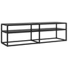 TV-taso musta 140x40x40,5 cm karkaistu lasi