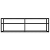 TV-taso musta 140x40x40,5 cm karkaistu lasi