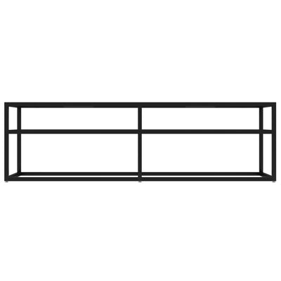 TV-taso musta 140x40x40,5 cm karkaistu lasi