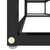 TV-taso musta 140x40x40,5 cm karkaistu lasi