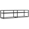 TV-taso musta 160x40x40,5 cm karkaistu lasi