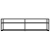 TV-taso musta 160x40x40,5 cm karkaistu lasi
