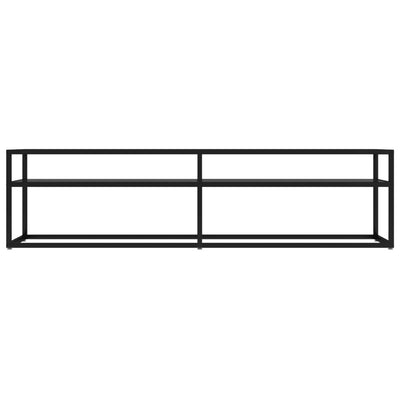 TV-taso musta 160x40x40,5 cm karkaistu lasi