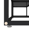 TV-taso musta 160x40x40,5 cm karkaistu lasi