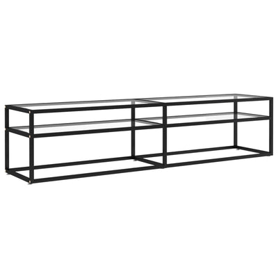TV-taso läpikuultava 180x40x40,5 cm karkaistu lasi