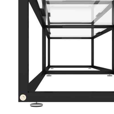 TV-taso läpikuultava 180x40x40,5 cm karkaistu lasi