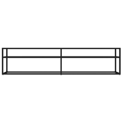 TV-taso musta 180x40x40,5 cm karkaistu lasi