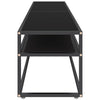 TV-taso musta 180x40x40,5 cm karkaistu lasi