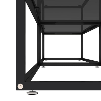 TV-taso musta 180x40x40,5 cm karkaistu lasi