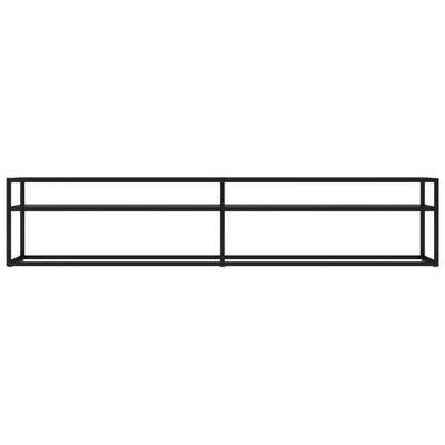 TV-taso musta 200x40x40,5 cm karkaistu lasi