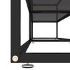 TV-taso musta 220x40x40,5 cm karkaistu lasi