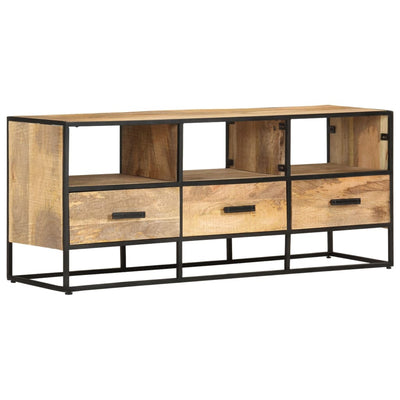TV-taso 110x30x45 cm karkea mangopuu