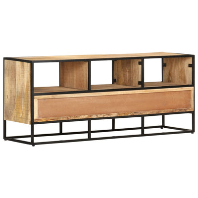 TV-taso 110x30x45 cm karkea mangopuu
