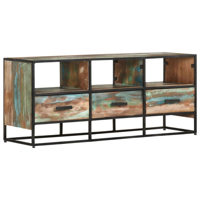 TV-taso 110x30x45 cm kierrätetty täyspuu