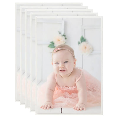 Valokuvakehyskollaasi 5 kpl pöydälle hopea 21x29,7 cm MDF