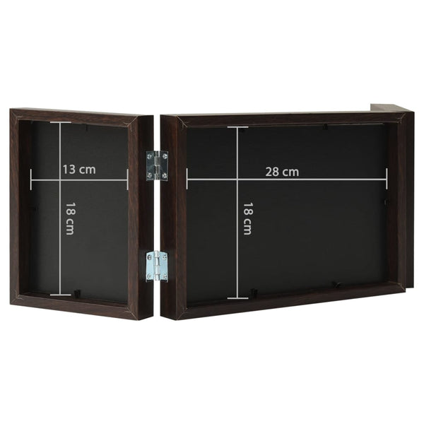 Ruskea valokuvakehyskollaasi Anelina 28x18cm (3-osainen+2x(13x18cm))