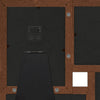 Kollaasi valokuvakehys 4x(10x15 cm) kuville tummanruskea MDF