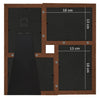 Tummanruskea kollaasi valokuvakehys Mateia 4x(13x18cm) (mdf)