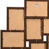 Kollaasi valokuvakehys 10x(10x15 cm) kuville tummanruskea MDF