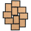 Kollaasi valokuvakehys 10x(10x15 cm) kuville musta MDF