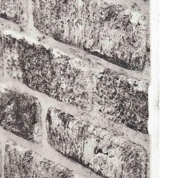 Seinäpaneelit 10 kpl 100 x 50 cm Tumma harmaa ja valkoinen
