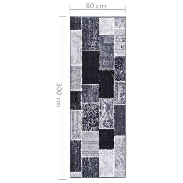 Käytävämatto harmaa 80x300 cm