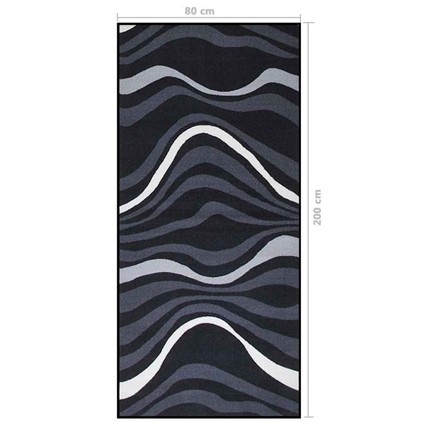Käytävämatto musta 80x200 cm