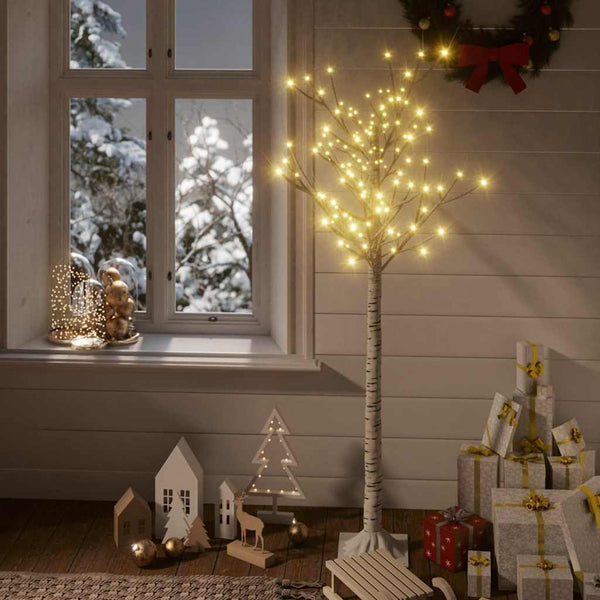 Joulukuusi 156 LED 1,5 m lämmin valkoinen paju ulos/sisälle