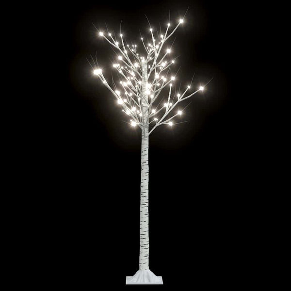 Joulukuusi 156 LED 1,5 m kylmä valkoinen paju ulos/sisälle