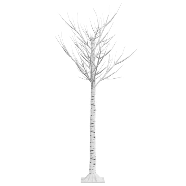 Joulukuusi 156 LED 1,5 m kylmä valkoinen paju ulos/sisälle