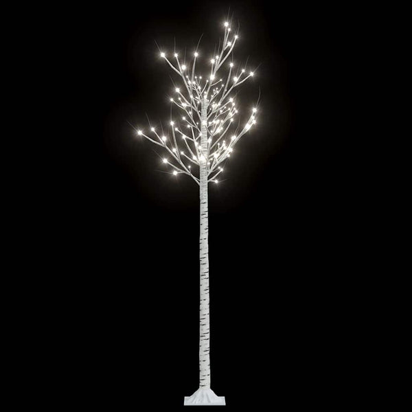 Joulukuusi 200 LED 1,8 m kylmä valkoinen paju ulos/sisälle