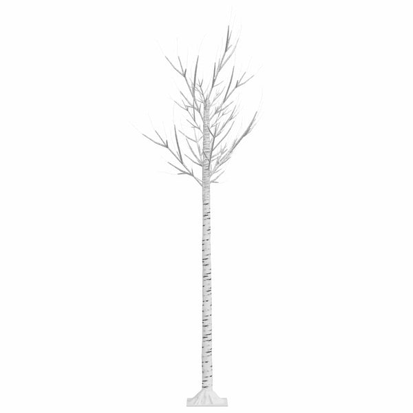 Joulukuusi 200 LED 1,8 m kylmä valkoinen paju ulos/sisälle