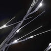 Joulukuusi 200 LED 1,8 m kylmä valkoinen paju ulos/sisälle