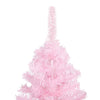 Tekojoulukuusi palloilla esivalaistu pinkki 210 cm PVC