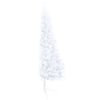 Tekojoulukuusi puolikas palloilla esivalaistu valk. 120 cm PVC