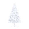 Tekojoulukuusi puolikas palloilla esivalaistu valk. 120 cm PVC