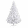 Tekojoulukuusi puolikas palloilla esivalaistu valk. 180 cm PVC