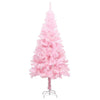 Tekojoulukuusi palloilla esivalaistu pinkki 150 cm PVC