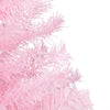 Tekojoulukuusi palloilla esivalaistu pinkki 150 cm PVC