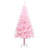 Tekojoulukuusi palloilla esivalaistu pinkki 150 cm PVC